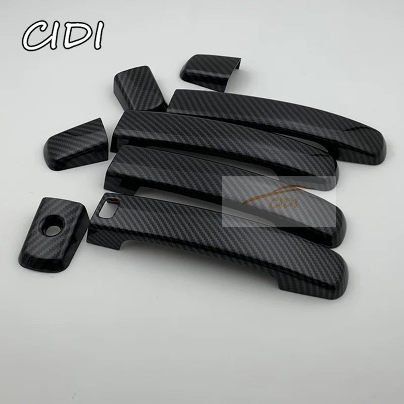 For Nissan Altima 2007 - 2012 L32A Carbon Fiber Black Handle Cover Trim Set Sedan Coupe 2008 2009 2010 2011 Car Accessories