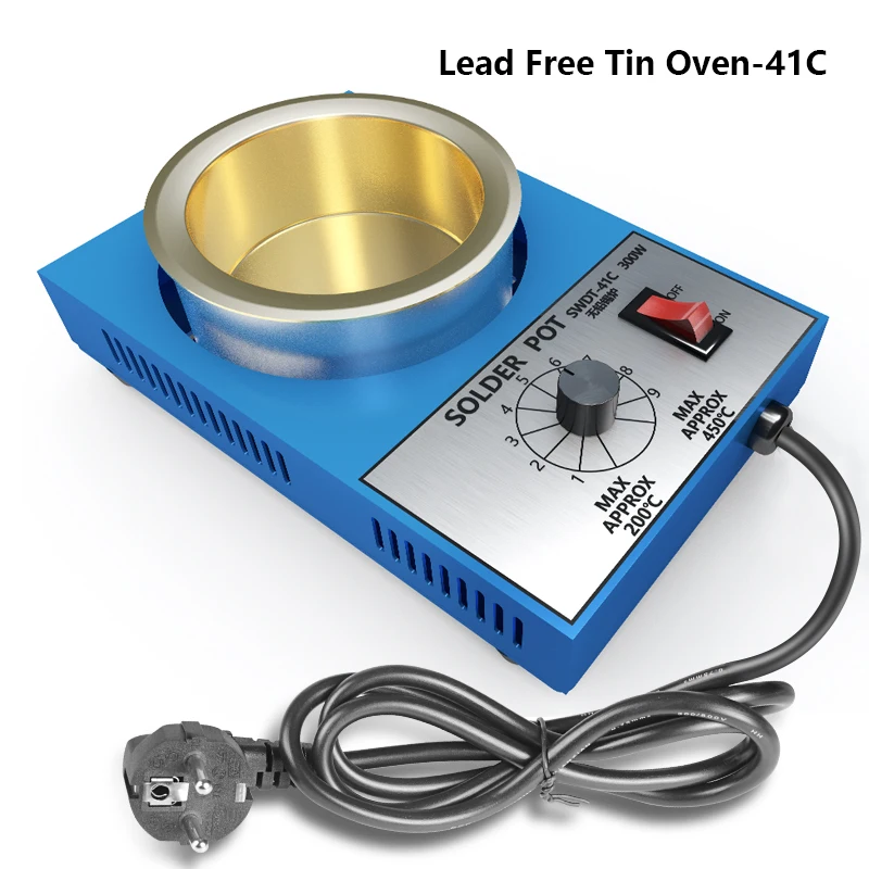 150W 250W 300W Solder Pot Tin Melting Furnace Thermoregulation EU Portable Temperature Control Soldering Desoldering Bath