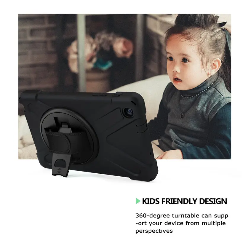 Case For samsung galaxy tab A 8.0 2019 with S Pen 8.0 SM-P200 P200 P205 Cover Funda Shockproof Heavy Duty With Wrist Straps