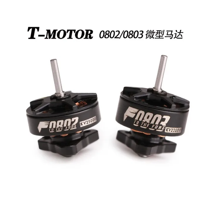 T-Motor 0802 25000KV / 0803 22000KV 1S Brushless Motor for RC FPV Racing Freestyle Tinywhoop Drones Mobula6 Mobula7 Moblite7 HD