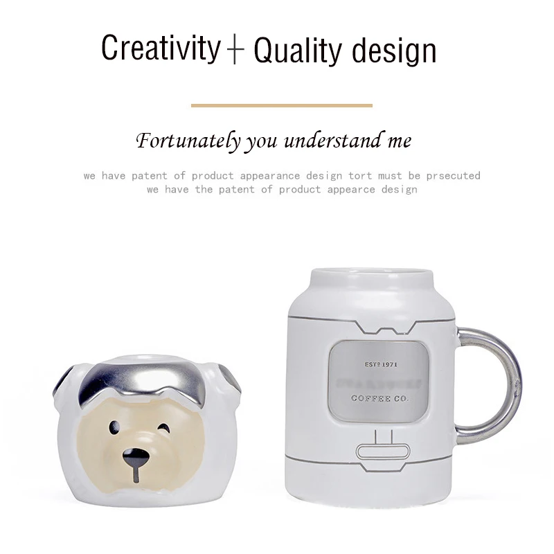 القهوة الحليب عصير الشاي النبيذ الإبداعية درينكوير أكواب كوب جديد رائد الفضاء كوكب أكواب الكرتون أكواب سيراميك صديقها صديقة الهدايا