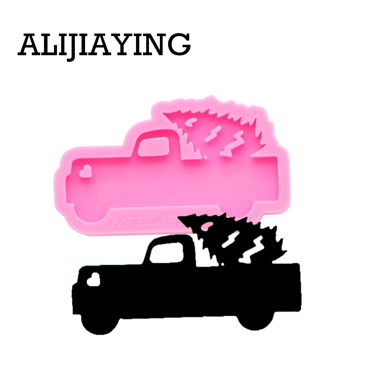 DY0148 Shiny Truck Keychain Silicone Resin Mold Car Moulds Make Crafts with Epoxy Art DIY Charms Jewellery, Chocolate Cake Molds