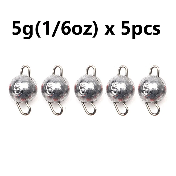 5 teile/los Angeln Gewicht Platinen 3g-28g Tiefe Wasser Kugel Gewicht mit Wirbel Runde Ball Platinen angelgerät Zubehör