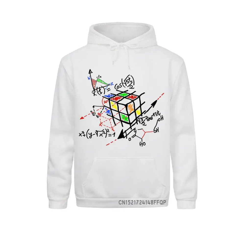 

New Fashion Math Work Design Men Sweatshirt Hoodies Hipster Math Cube Printed Pullovers Cool