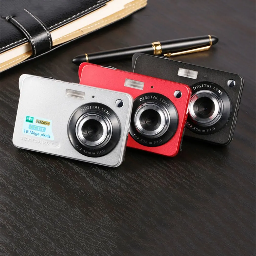 2.7 Inch TFT LCD Display 18MP 720P 8x Zoom HD Digital Camera Anti-Shake Camcorder Video CMOS Micro Camera Children Gift