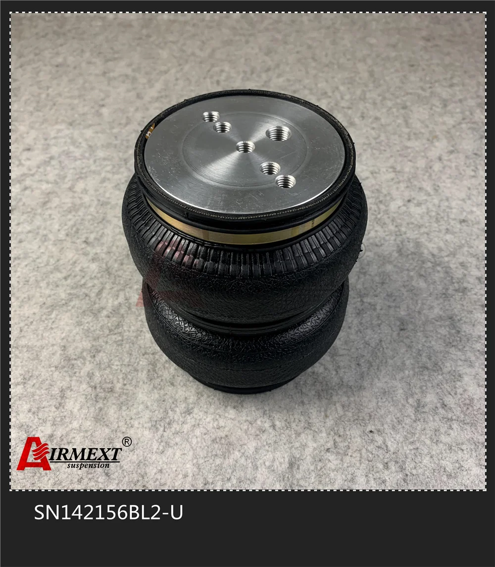 

AIRMEXT/ SN142156BL2-U /AIRLIFT 5814 hollow Double convolute airspring airbag shock absorber/pneumatic air suspension air bellow