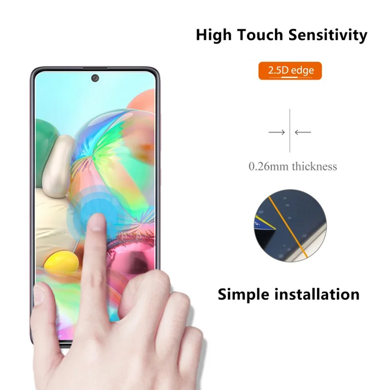 3Pcs For Samsung Galaxy A71 SM-A715F Tempered Glass Screen Protector For Samsung Galaxy A71 A716 5G Film 9H Premium Glass