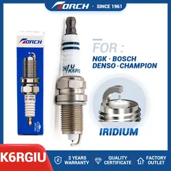 1pcs New Car Products Iridium Spark Candles TORCH K6RGIU Replace for Bujia ZFR6BP-G Spark Plugs Fit for OPEL ASTRA H/J 1.6L