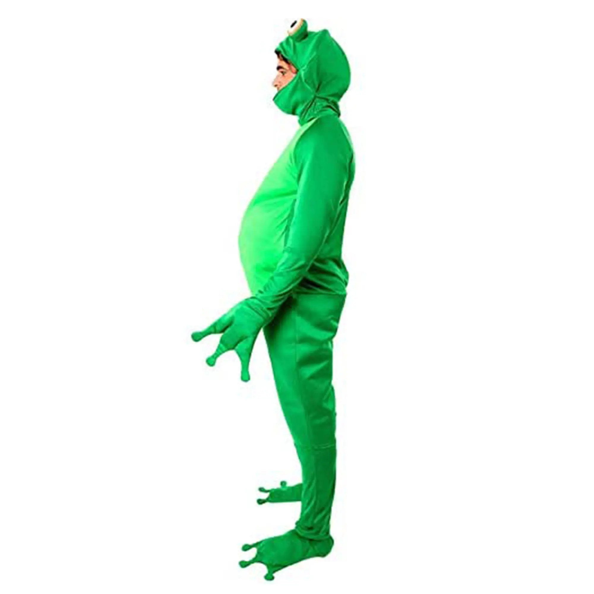 Mannen Halloween Kikker Kostuum Open Gezicht Jumpsuit Bodysuit Cosplay Kikker Kostuum Vrouwen Grappige Clothings