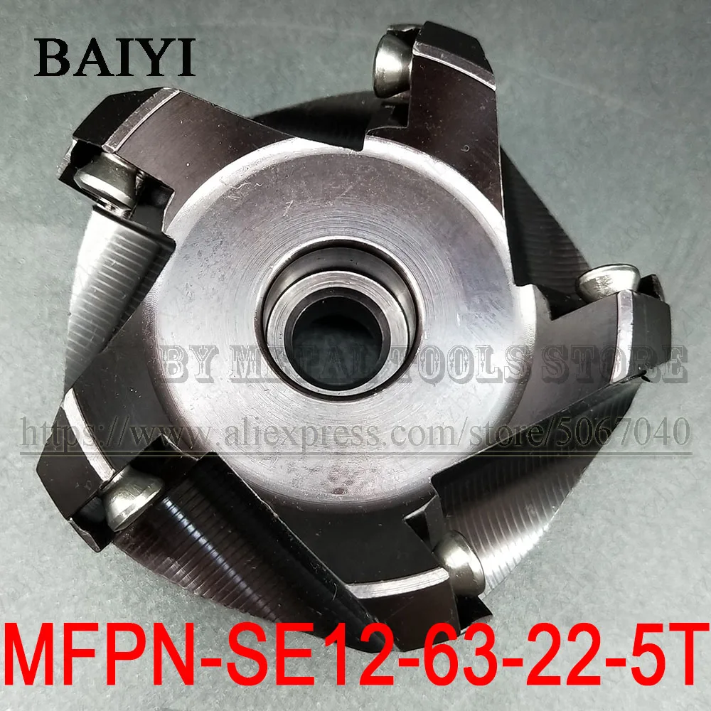 MFPN-SE12-63-22-5T MFPN SE12-63-22 5 الناي الوجه قاطعة المطحنة تحول أدوات التصنيع باستخدام الحاسب الآلي طحن المعادن لإدراج طحن SEKT1204