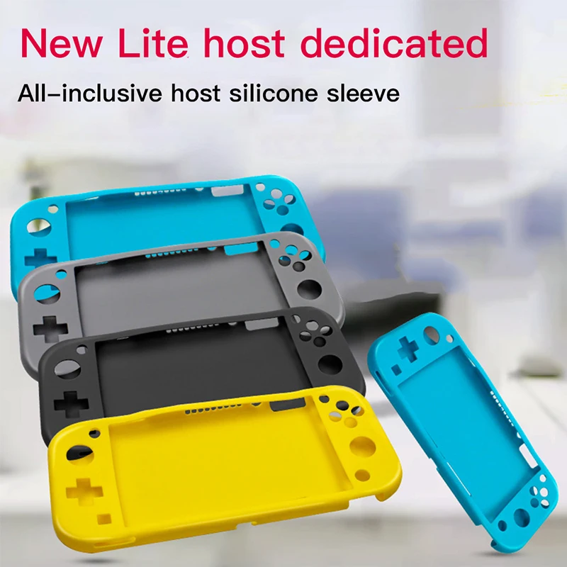 DISOUR Protective Cover For Nintend Switch Lite Controller Accessories For Nintendo All-inclusive Cases Soft Silicone Anti-slip