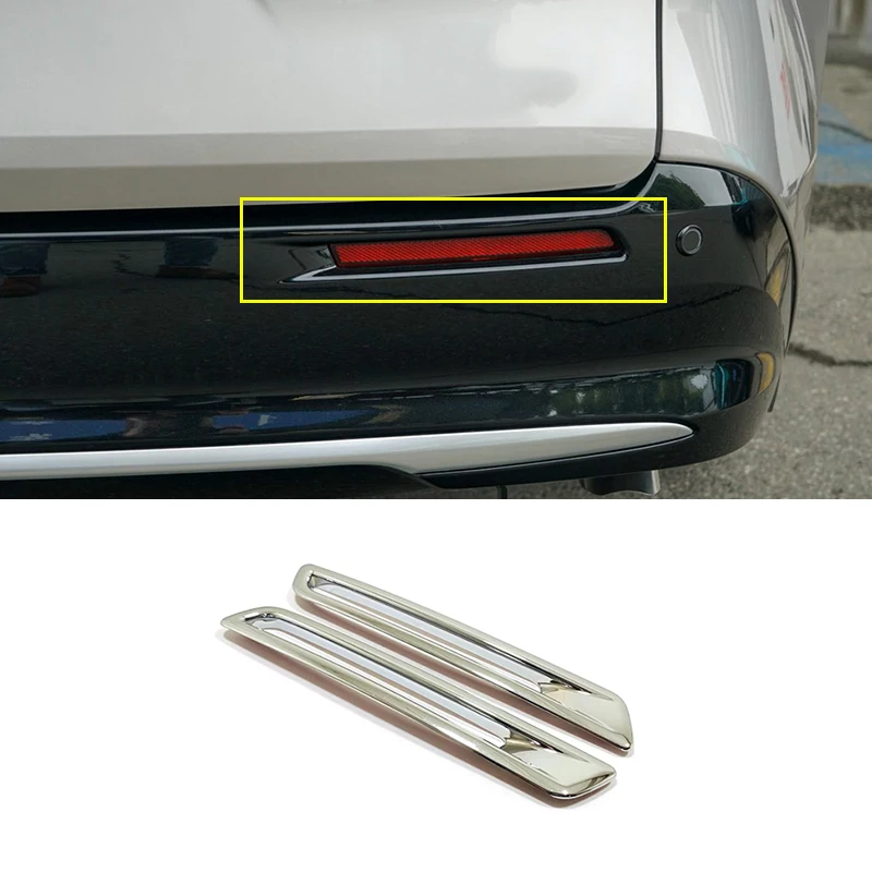 

For Toyota SIENNA 2021 2022 Decoration Accessories ABS Chrome Car Rear fog lampshade frame Sticker Cover Trim Styling 2pcs