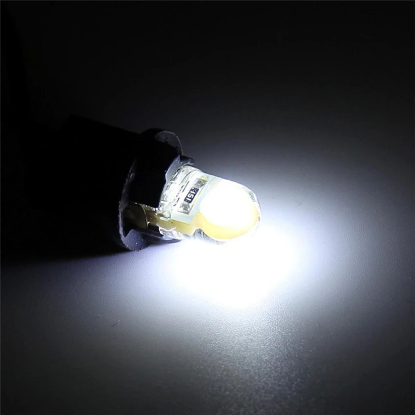 2 pz/lotto Silicone T10 LED lampadina SMD LED luci per auto lampadina luci interne Super luminose targa Dome Map Door Light