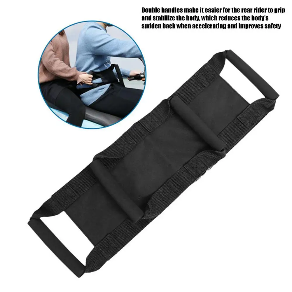 

Motorcycle Safety Belt Strap Rear Seat Passenger Safety Belt Grip Grab Handle Harness Rider Hold Tight Protection Accessory