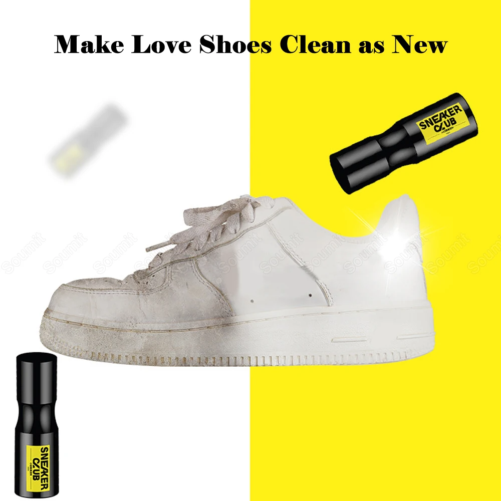 Schoen Schoon En Witter Verfrist Spray Polish Cleaning Tools Voor Wit Sneakers Care Accessoires Voor Casual Schoenen Wassen Borstel