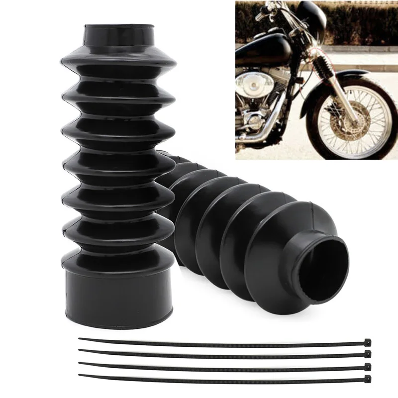 2 Pack 39mm Motorcycle Front Fork Cover Gaiters Gators Boot shock absorber Protector Dust Guard For Sportster XL883 XL1200