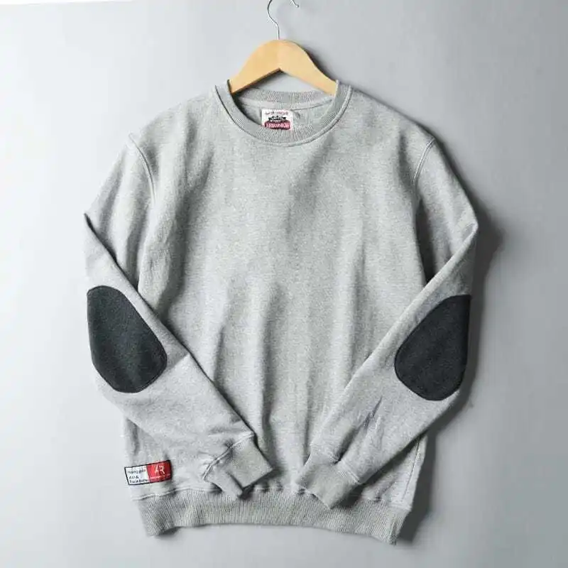 2021 Autumn Winter New Men Fashion Simple Solid Hoodies Foreign Trade Original Single Men's Round Neck Long Sleeve Sweatshirts