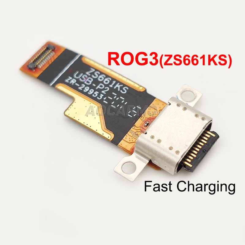 Aocarmo For ASUS ROG Phone 3 ZS661KS ROG3 III Type-C USB Charger Dock Charging Port Connector Flex Cable