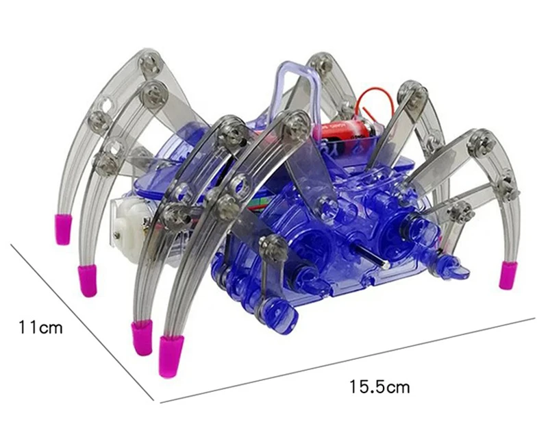 New funny Diy Electric Spider Robot puzzle toy Electric Crawling Animal Science Toy Model electronic pet Gifts for children