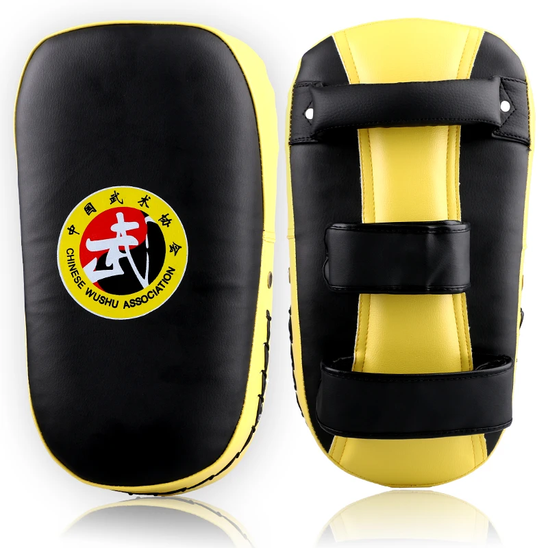 Sıcak satış MMA Muay Thai TKD delme eğrisi pedleri PU deri Sanda tekvando Kick boks ayak ayak ayak ark hedef