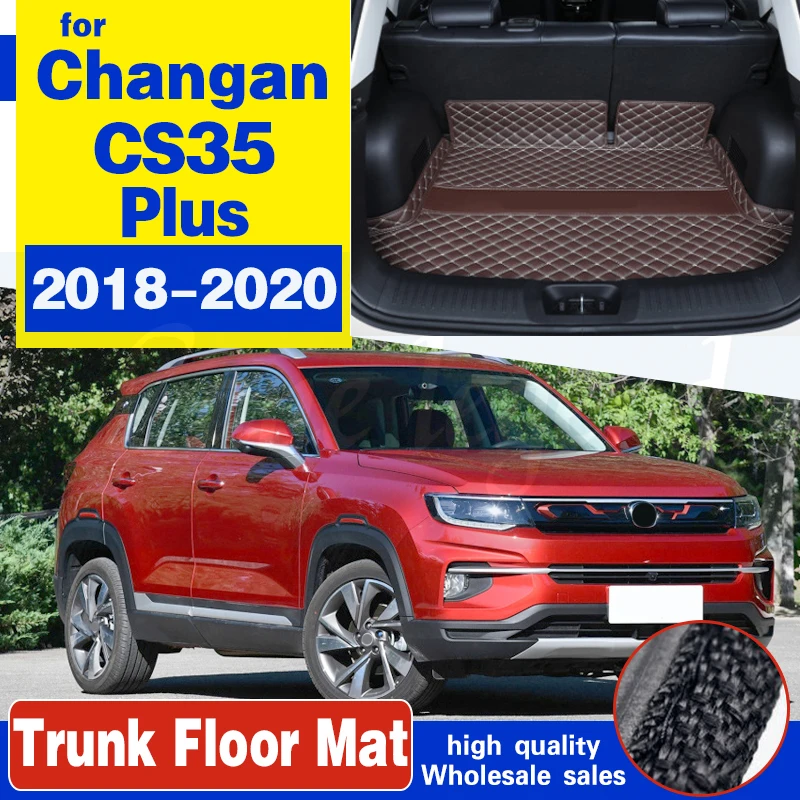 

for Changan CS35 Plus 2020-2018 Car Rear Boot Liner Trunk Cargo Mat Tray Floor Carpet Mud Pad Protector 2019