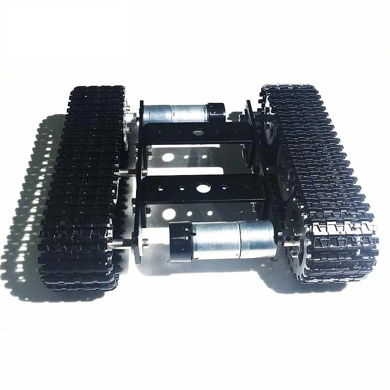 Metal tank model robot tracked car chassis diy track teaching crawler/caterpillar platform for arduino