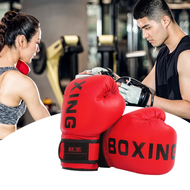 Kick Boxing Gloves Professional Flame Mesh Breathable PU Leather Flame Gloves Sanda Boxing Training Glove Adults Equipment