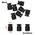 Negro 6x3x8mm