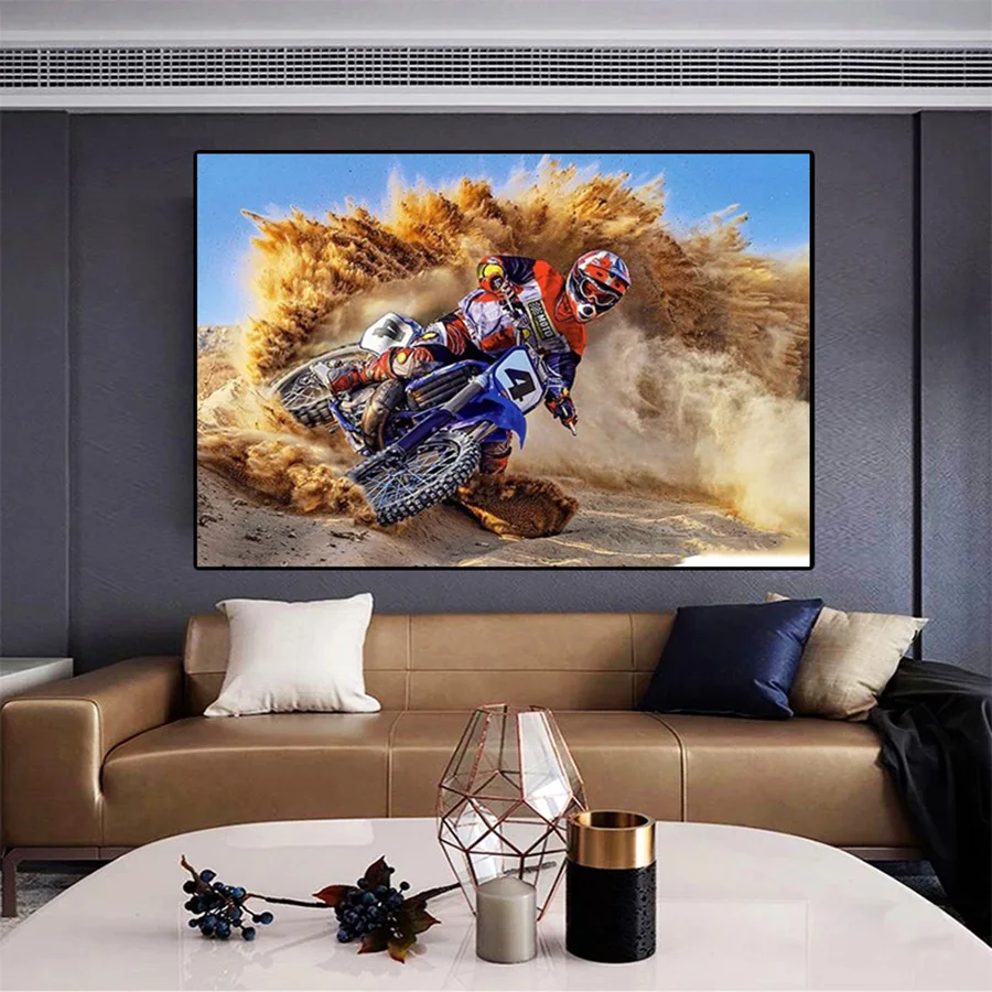 5D Diamond painting cross-stitch Sports Motobike Competition Racing Moto diamond embroidery rhinestones pictures Home decoration