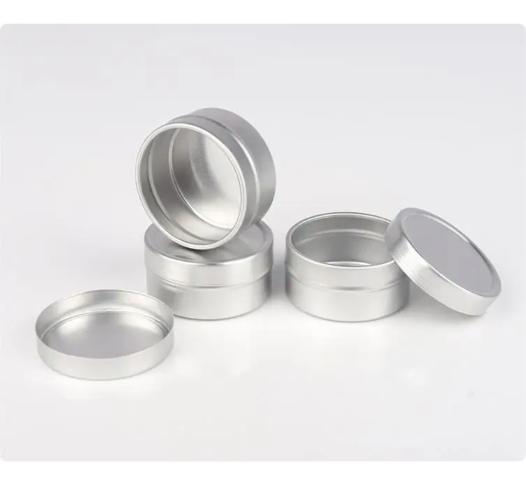 free shipping 20g empty aluminium cream jars,cosmetic case jar,20ml aluminum tins, metal lip balm container #QB