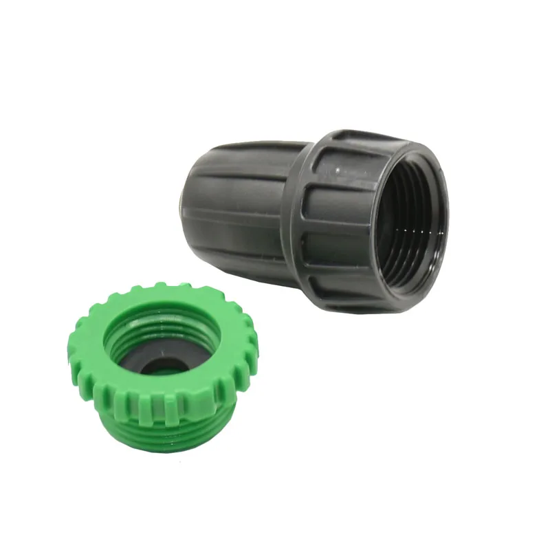 1/2 3/4 Female Thread To 1/4 1/2 Garden Hose Barb Connector 4/7 16MM  Hose Fitting Drip Irrigation Coupler With Lock Nut