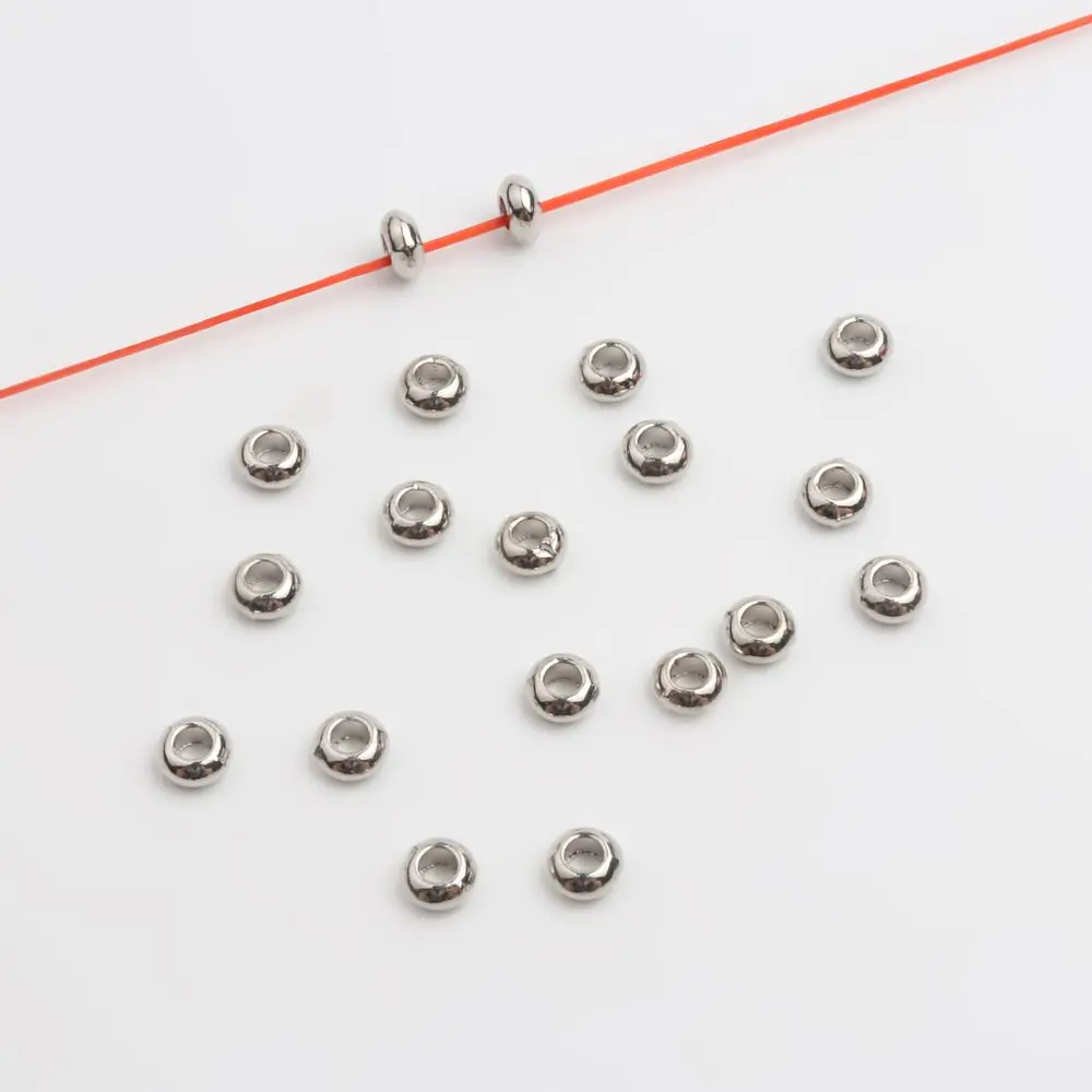 50 Stück, 32 verschiedene Arten, gemischte Metall-Abstandshalter-Perlen mit unterschiedlichen Lochgrößen für die Herstellung von Schmuck, Armbändern, Halsketten und Ohrringen – Großhandel. – Detail 3