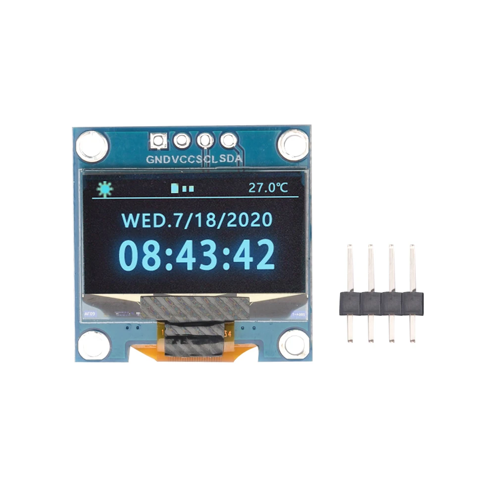 Oryginalny 4Pin 0,96 Cal OLED SSD1315 biały/niebieski/żółty-niebieski wyświetlacz moduł 128 x64 IIC I2C seryjny plansza LCD do Arduino
