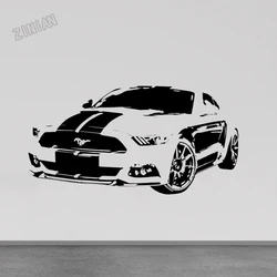 Muscle Car V8 Wall Sticker Decor Boys Room Games Room Bar Vinyl Cool Car Decals Art Living Room Home Decoration Murals Y224