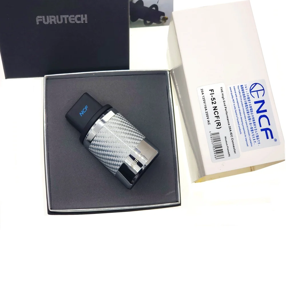 FURUTECH FI-52 NCF (R) High-End 20A Inlet Plug Rhodium-Plated DIY For Audio plug adapter MATIHUR hifi