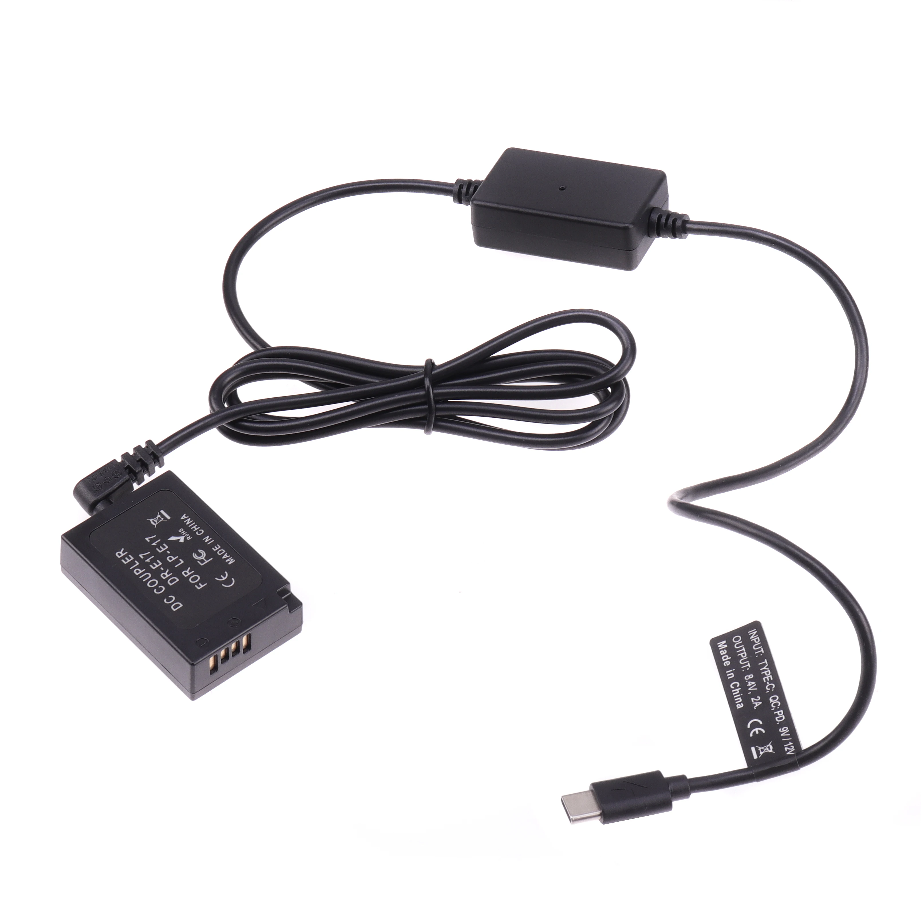 

Fotga 9V LP-E17 Power Adapter Dummy Battery with TYPE-C Cable for Canon M3 M5 M6