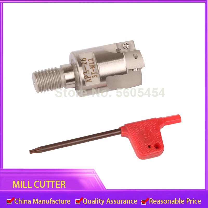 anti-vibration shank cutter head BAP300R 400R APMT1135 APMT1604 lock tooth cutter head thread replaceable milling cutter head