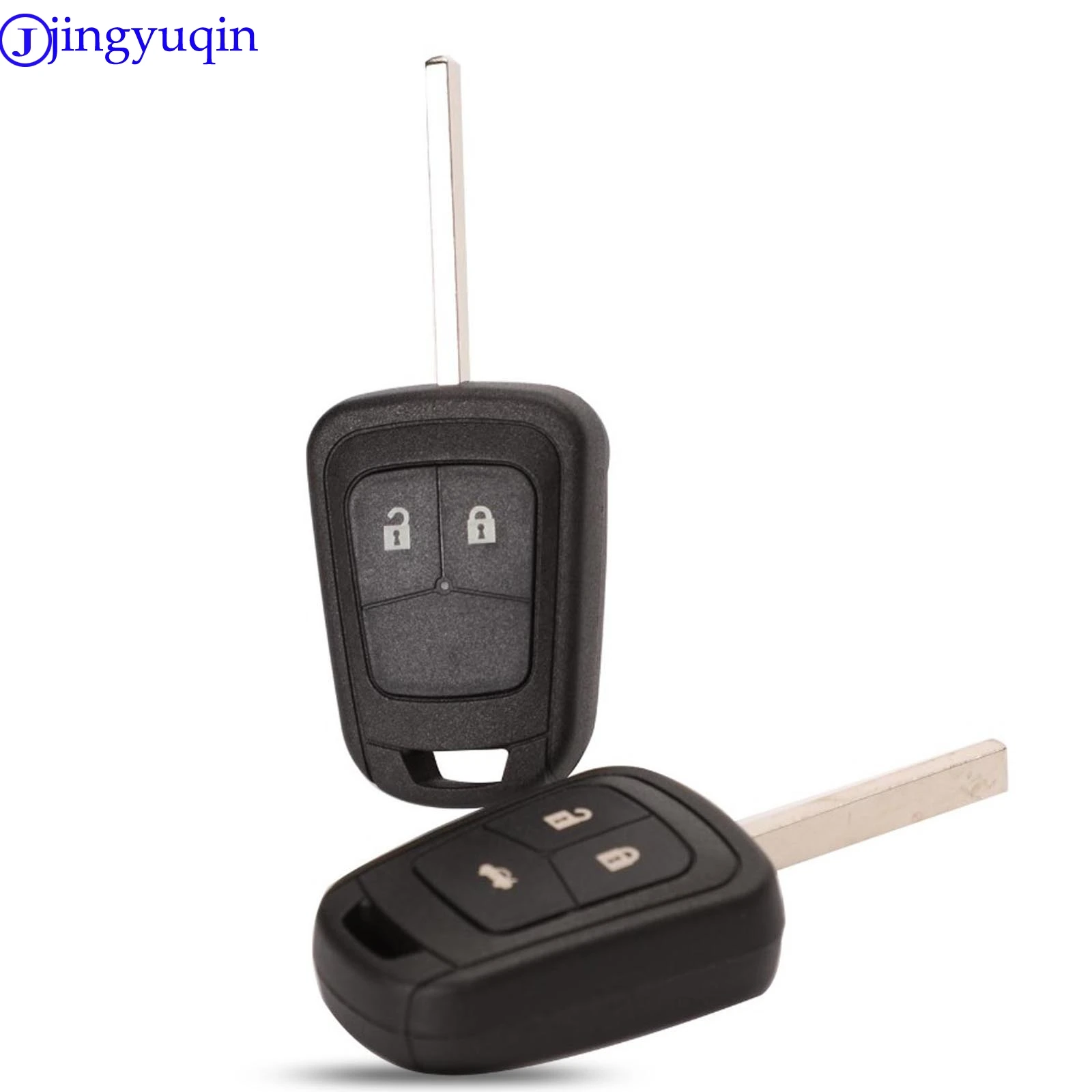 

jingyuqin 10ps New Remote 2/3 Buttons Car Straight Key Shell Cover Case For Chevrolet AVEO For Opel