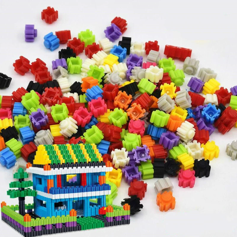 

500/1000Pcs Micro Diamond Building Blocks 8*8mm DIY Creative Small Bricks Model Figures City Educational Toys For Children Gift