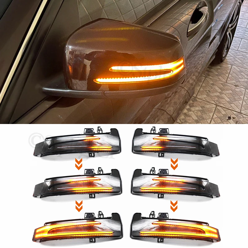 For Mercedes Benz CLA Class C117 2014 2015 2016 - 2018 Auto parts dynamic LED side mirror indicator light streamer turn signal