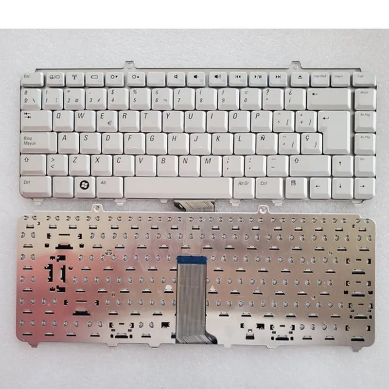 Hiszpańska klawiatura do laptopa/ноутбука Dell inspiron 1400 1520 1521 1525 1526 1540 1545 1420 1500 Silver SP Teclado QWERTY