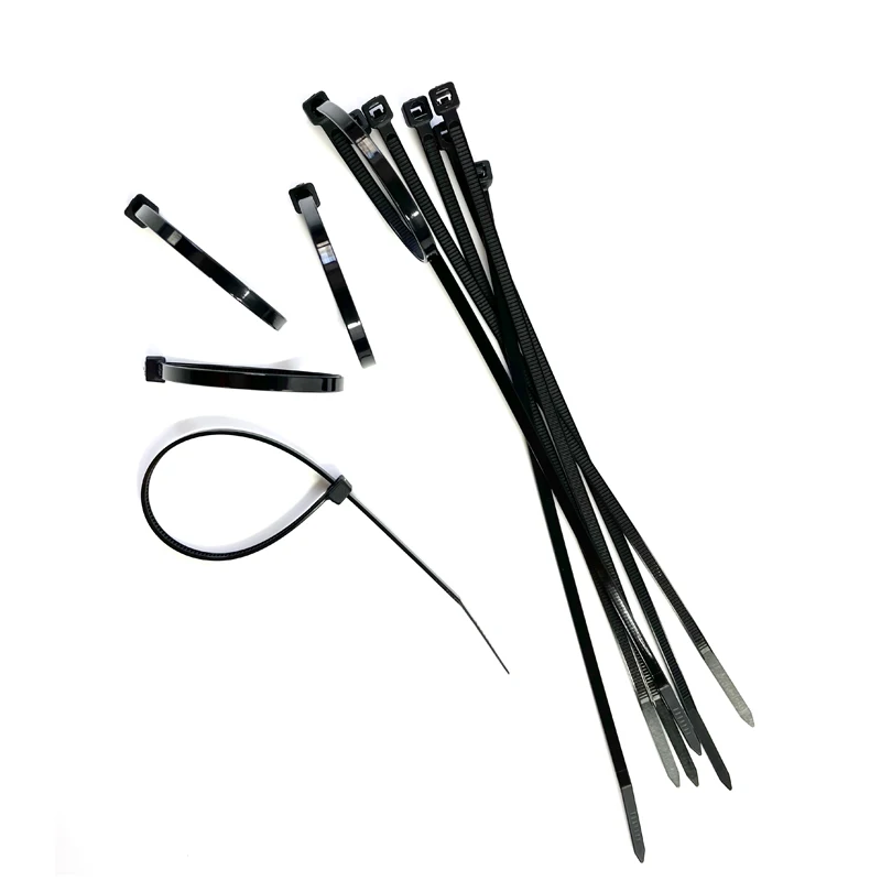 Self-locking plastic nylon tie 100 PCS black 5X300cable tie fastening ring3X200 cable tie zip wraps strap nylon cable tie set
