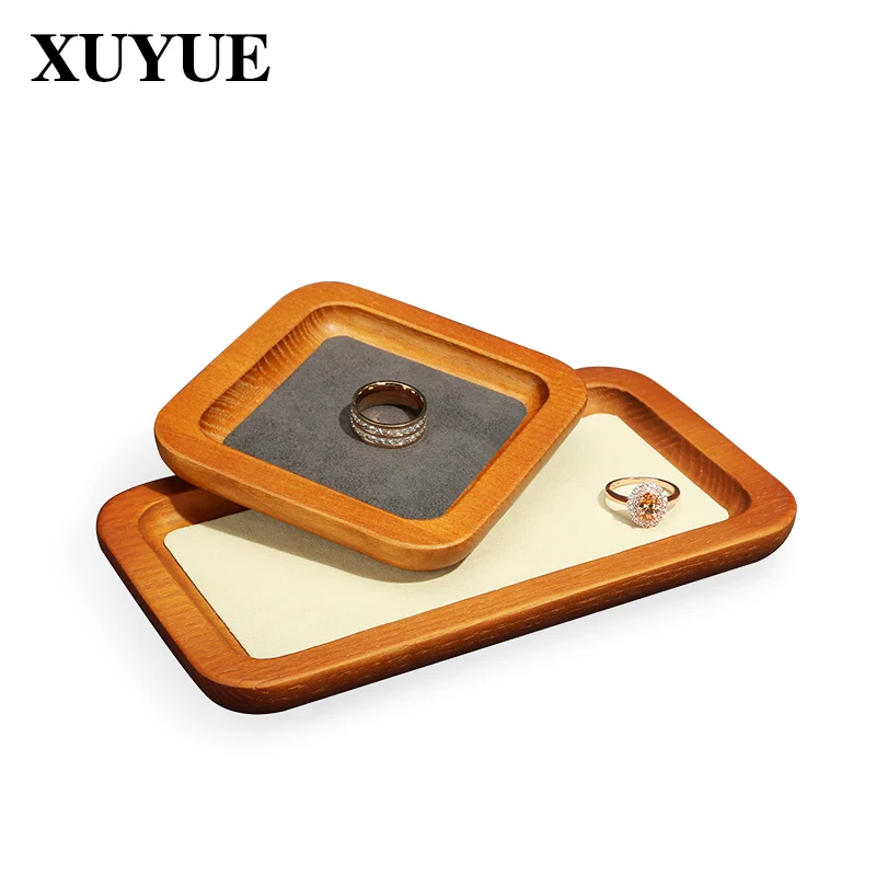 Jewelry Storage Tray Solid Wood Jewelry Wenwan Tray Jewelry Display Tray Necklace Earrings Ring Bracelet Tray jewelry organizer