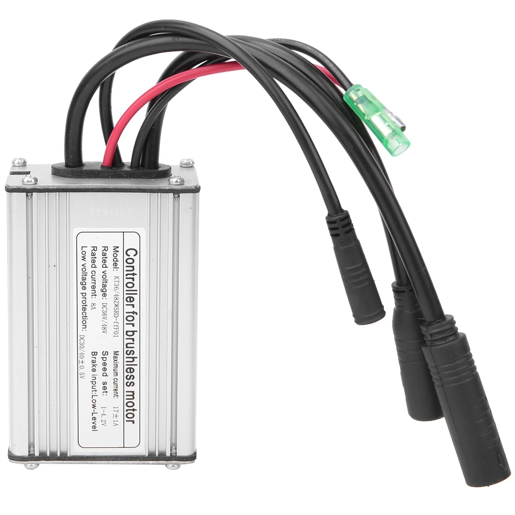 36/48V KT-15/17A Electric  Motor Controller Aluminum alloy E-bike 6 Tube Brushless Controller with Waterproof Adapter