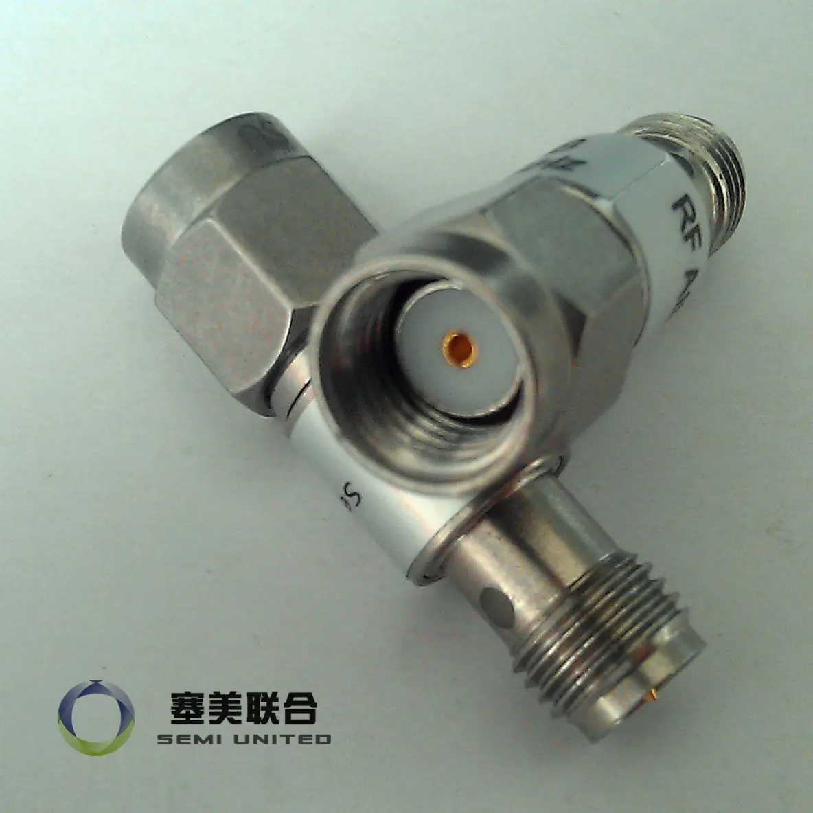 Reverse polarity RP SMA fixed attenuator att: 1-40db; dc-3g, 6G, 13g; 2W Laser label