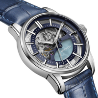 2025 Automatic Mechanical Watch OCHSTIN For Man Blue Leather Watches Men Fashion Business Luxury Wristwatch Luminous Male Clock