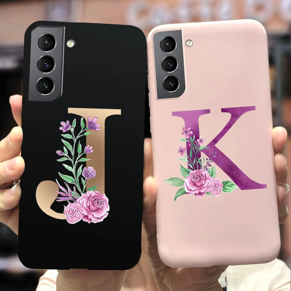 For Samsung S21 5G Case S21 Ultra Plus Cute Letters Cover For Samsung Galaxy S21 Plus 5G S21+ S 21 Ultra Phone Cases Soft Fundas