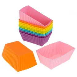 2 Pcs Rectangle shape Silicone mold Non Stick Bread Cake soap Pastry Chocolate diy Mold Bakeware Baking Pan Oven Mould
