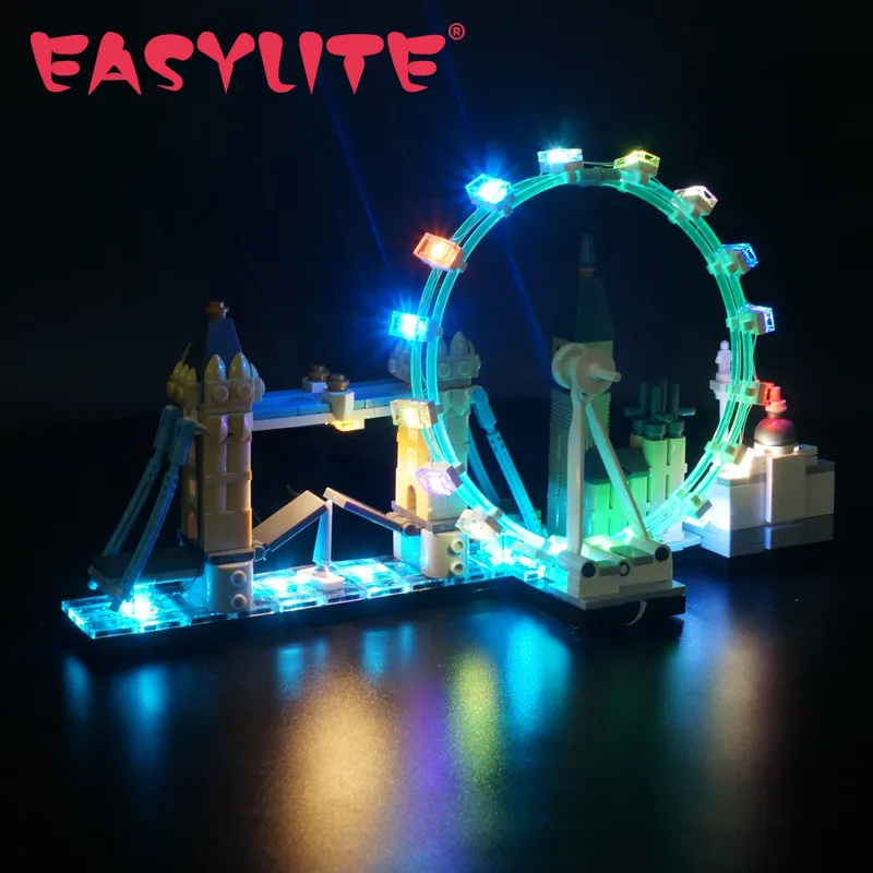 

EASYLITE LED Light Set For 21034 Architecture London Great Britain DIY Toys Blocks Bricks Only Lighting Kit Not Include Model