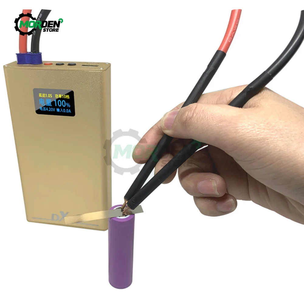 DX10 Handheld Battery Welder Spot Welding Machine Screen Touch Weld Pen Lithium Battery Type-C Charging For 18650 8awg Spot Pen